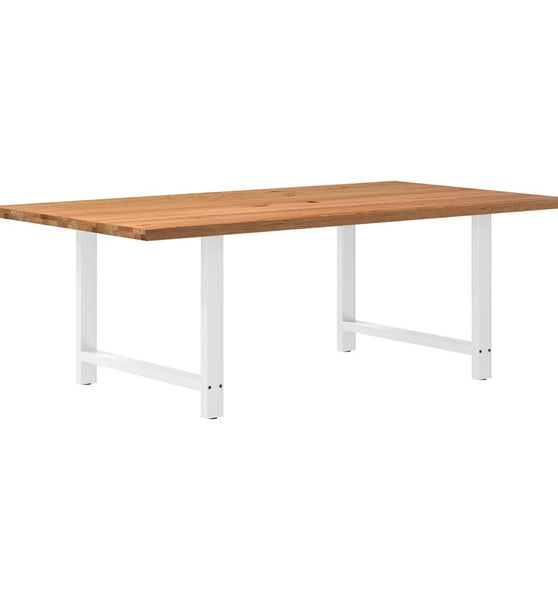 Esstisch Hellbraun 220x120x74 cm Massivholz Eiche Rechteckig