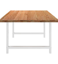 Esstisch Hellbraun 220x120x74 cm Massivholz Eiche Rechteckig