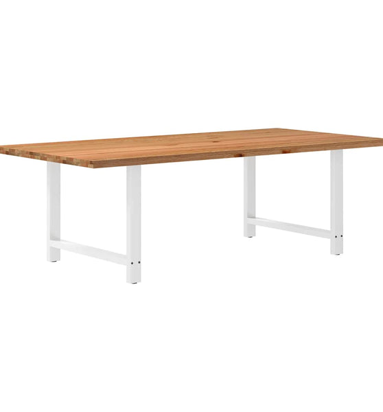 Esstisch Hellbraun 240x120x74 cm Massivholz Eiche Rechteckig