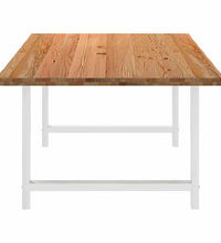 Esstisch Hellbraun 240x120x74 cm Massivholz Eiche Rechteckig