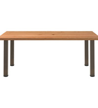 Esstisch Hellbraun 200x120x74 cm Massivholz Eiche Rechteckig