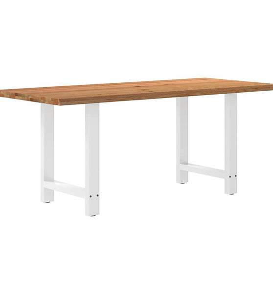 Esstisch mit Baumkanten 180x80x74cm Massivholz Eiche Rechteckig