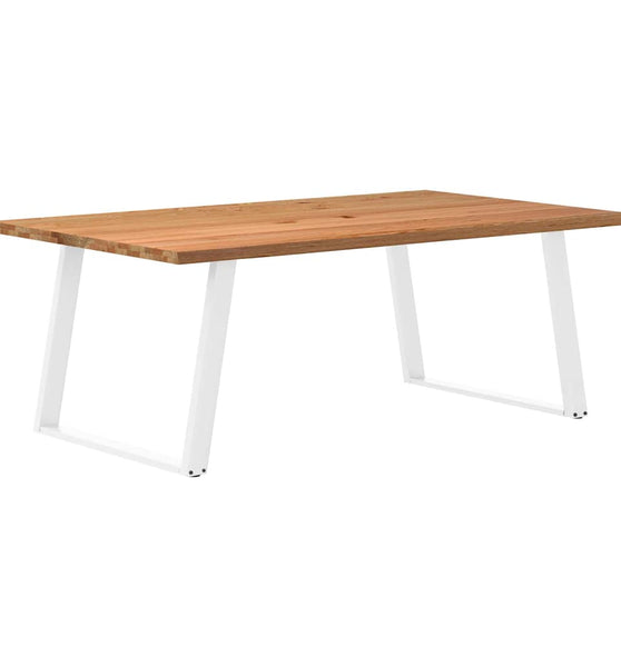 Esstisch mit Baumkanten 200x120x74 cm Massivholz Eiche Rechteck