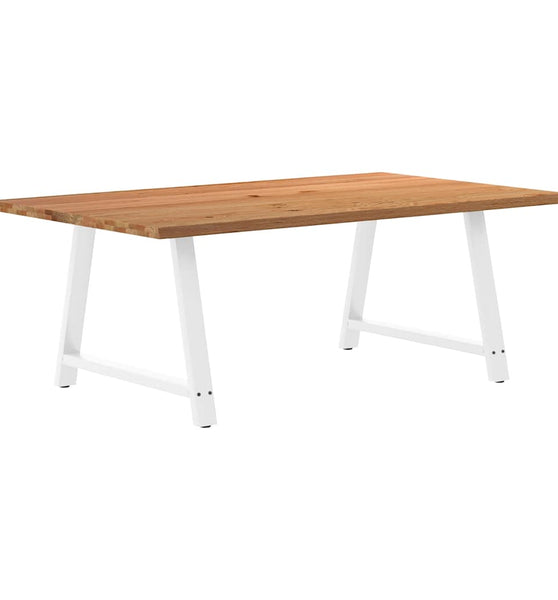 Esstisch mit Baumkanten 200x120x74 cm Massivholz Eiche Rechteck