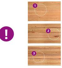 Esstisch mit Baumkanten 200x120x74 cm Massivholz Eiche Rechteck