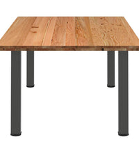 Esstisch Hellbraun 220x120x74 cm Massivholz Eiche Rechteckig