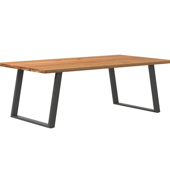 Esstisch Hellbraun 220x120x74 cm Massivholz Eiche Rechteckig