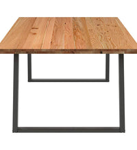 Esstisch Hellbraun 220x120x74 cm Massivholz Eiche Rechteckig