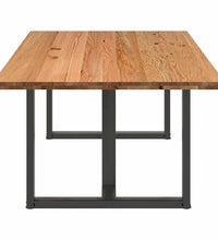 Esstisch Hellbraun 220x120x74 cm Massivholz Eiche Rechteckig