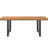 Esstisch Hellbraun 220x120x74 cm Massivholz Eiche Rechteckig