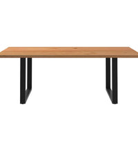 Esstisch Hellbraun 220x120x74 cm Massivholz Eiche Rechteckig