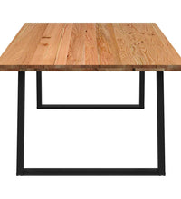 Esstisch Hellbraun 220x120x74 cm Massivholz Eiche Rechteckig