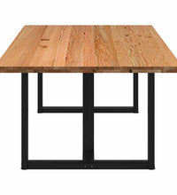 Esstisch Hellbraun 220x120x74 cm Massivholz Eiche Rechteckig