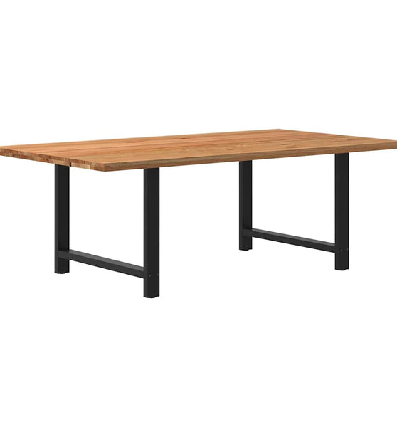 Esstisch Hellbraun 220x120x74 cm Massivholz Eiche Rechteckig