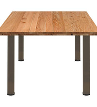 Esstisch Hellbraun 220x120x74 cm Massivholz Eiche Rechteckig