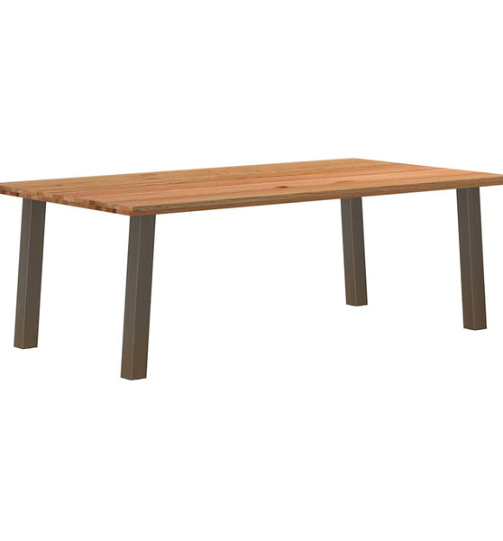 Esstisch Hellbraun 220x120x74 cm Massivholz Eiche Rechteckig