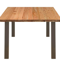 Esstisch Hellbraun 220x120x74 cm Massivholz Eiche Rechteckig