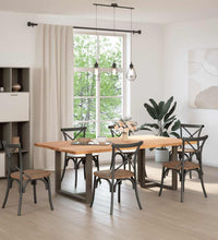 Esstisch Hellbraun 220x120x74 cm Massivholz Eiche Rechteckig