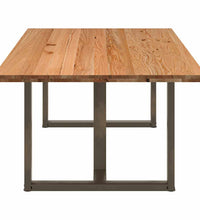 Esstisch Hellbraun 220x120x74 cm Massivholz Eiche Rechteckig