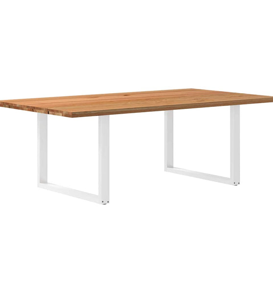 Esstisch Hellbraun 220x120x74 cm Massivholz Eiche Rechteckig