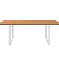 Esstisch Hellbraun 220x120x74 cm Massivholz Eiche Rechteckig