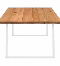 Esstisch Hellbraun 220x120x74 cm Massivholz Eiche Rechteckig