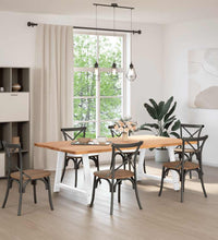 Esstisch Hellbraun 220x120x74 cm Massivholz Eiche Rechteckig