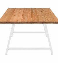 Esstisch Hellbraun 220x120x74 cm Massivholz Eiche Rechteckig