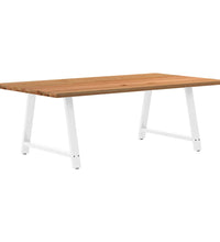 Esstisch Hellbraun 220x120x74 cm Massivholz Eiche Rechteckig