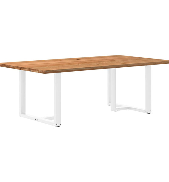 Esstisch Hellbraun 220x120x74 cm Massivholz Eiche Rechteckig