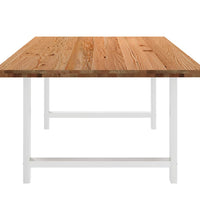 Esstisch Hellbraun 220x120x74 cm Massivholz Eiche Rechteckig