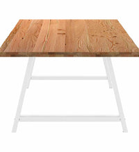 Esstisch mit Baumkanten 220x120x74 cm Massivholz Eiche Rechteck