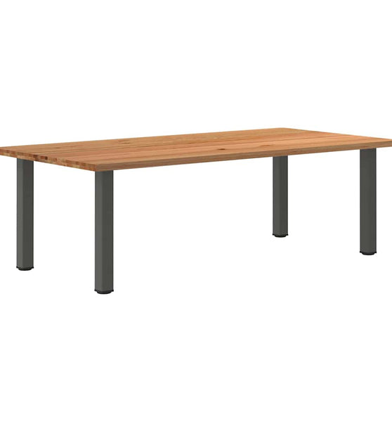 Esstisch Hellbraun 240x120x74 cm Massivholz Eiche Rechteckig