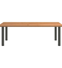 Esstisch Hellbraun 240x120x74 cm Massivholz Eiche Rechteckig