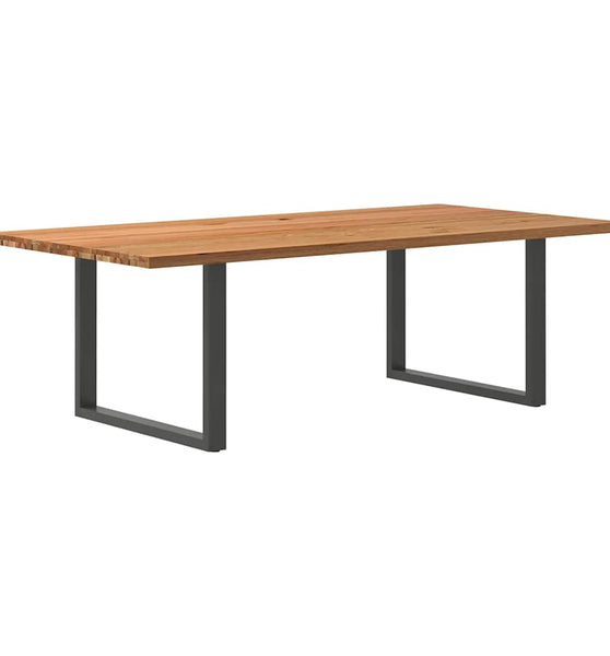 Esstisch Hellbraun 240x120x74 cm Massivholz Eiche Rechteckig
