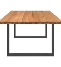 Esstisch Hellbraun 240x120x74 cm Massivholz Eiche Rechteckig