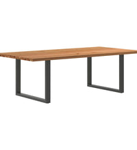 Esstisch Hellbraun 240x120x74 cm Massivholz Eiche Rechteckig