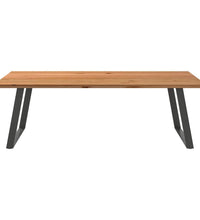 Esstisch Hellbraun 240x120x74 cm Massivholz Eiche Rechteckig