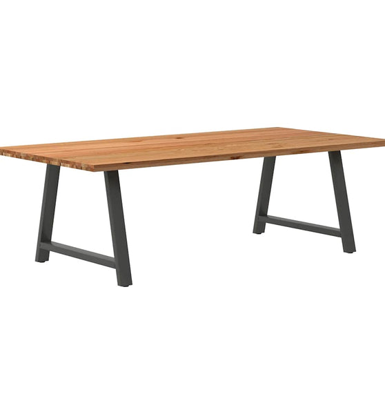 Esstisch Hellbraun 240x120x74 cm Massivholz Eiche Rechteckig