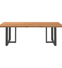 Esstisch Hellbraun 240x120x74 cm Massivholz Eiche Rechteckig