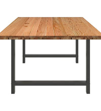 Esstisch Hellbraun 240x120x74 cm Massivholz Eiche Rechteckig