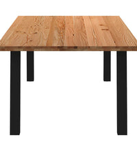 Esstisch Hellbraun 240x120x74 cm Massivholz Eiche Rechteckig