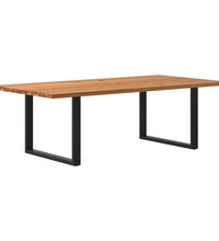 Esstisch Hellbraun 240x120x74 cm Massivholz Eiche Rechteckig