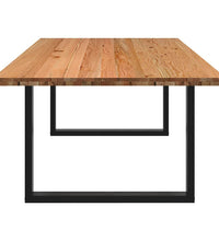 Esstisch Hellbraun 240x120x74 cm Massivholz Eiche Rechteckig