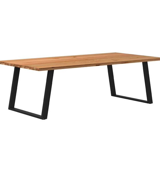 Esstisch Hellbraun 240x120x74 cm Massivholz Eiche Rechteckig