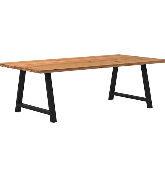 Esstisch Hellbraun 240x120x74 cm Massivholz Eiche Rechteckig