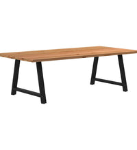 Esstisch Hellbraun 240x120x74 cm Massivholz Eiche Rechteckig