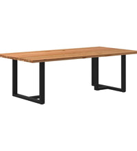 Esstisch Hellbraun 240x120x74 cm Massivholz Eiche Rechteckig