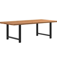 Esstisch Hellbraun 240x120x74 cm Massivholz Eiche Rechteckig