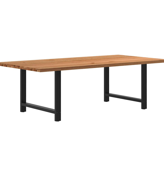 Esstisch Hellbraun 240x120x74 cm Massivholz Eiche Rechteckig